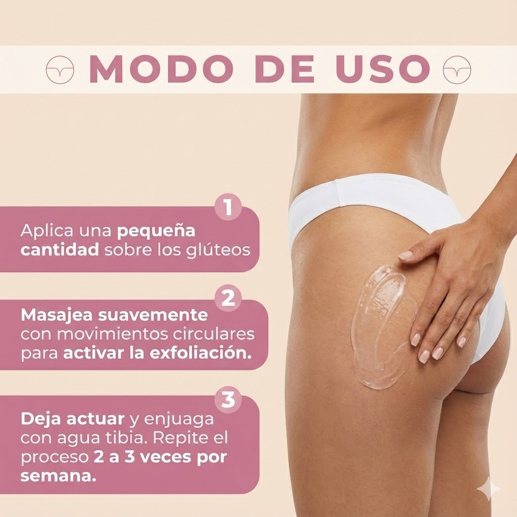 DermaClear - Gel de Glúteos 2 en 1: Anti-Foliculitis y Efecto Aclarante