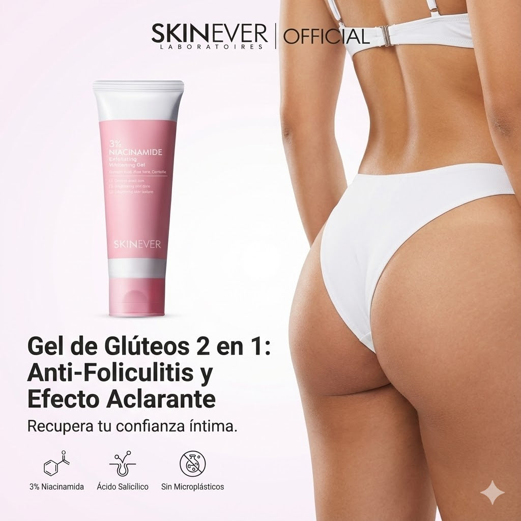 DermaClear - Gel de Glúteos 2 en 1: Anti-Foliculitis y Efecto Aclarante