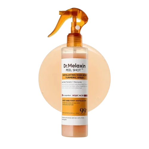 Dr.Melaxin Peel Shot — Spray Exfoliante Corporal Ácido Kójico + Cúrcuma