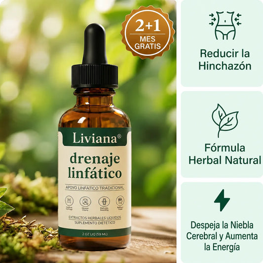 Liviana® — Gotas de Drenaje Linfático | Deshincha cara, abdomen y piernas de forma natural