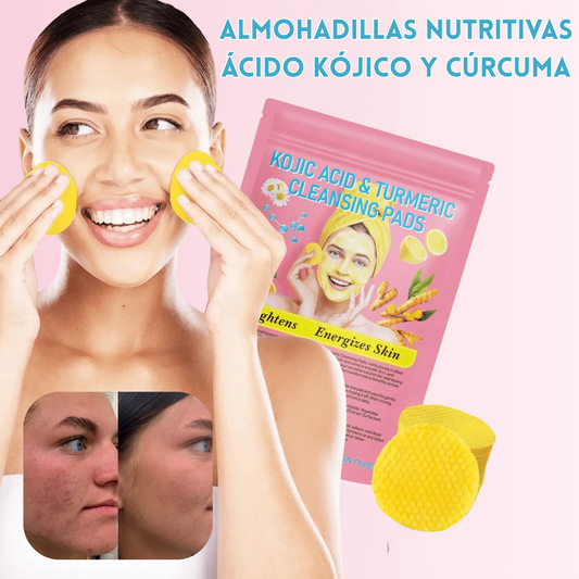 Almohadillas Limpiadoras con Ácido Kójico y Cúrcuma – Exfoliación Suave y Luminosidad Natural